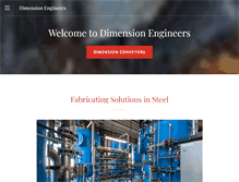 Tablet Screenshot of dimensionengineers.com